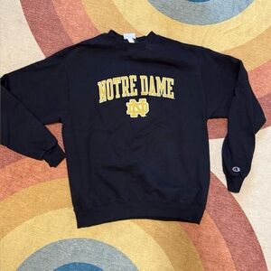 Champion Navy ND Sweatshirt